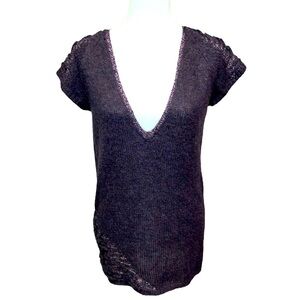 Stile Benetton Metallic Trim Sweater